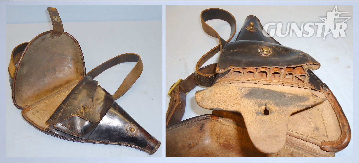 19th Century French Officers M1873 Lebel Lobster Holster with Strap. 17602. 19th Century French Officers M1873 Lebel Lobster Holster with Strap. 17602. Antique & Militaria