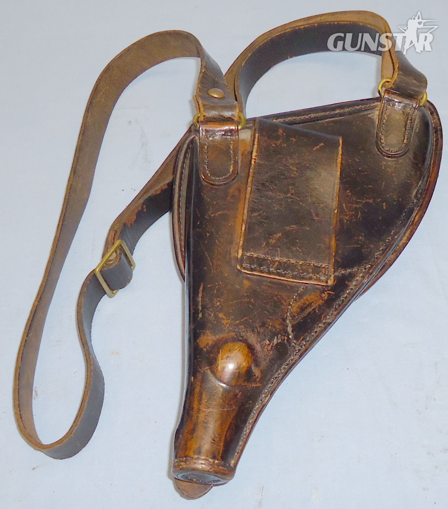  19th Century French Officers M1873 Lebel Lobster Holster with Strap. 17602. 19th Century French Officers M1873 Lebel Lobster Holster with Strap. 17602. Antique & Militaria