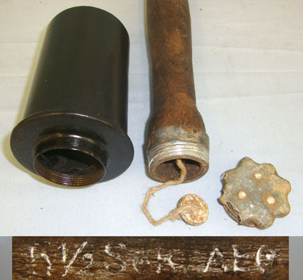  INERT DEACTIVATED**RARE & ORIGINAL WW2 Era Nazi German Model 24 Stielhandgranate INERT DEACTIVATED**RARE & ORIGINAL WW2 Era Nazi German Model 24 Stielhandgranate Antique & Militaria