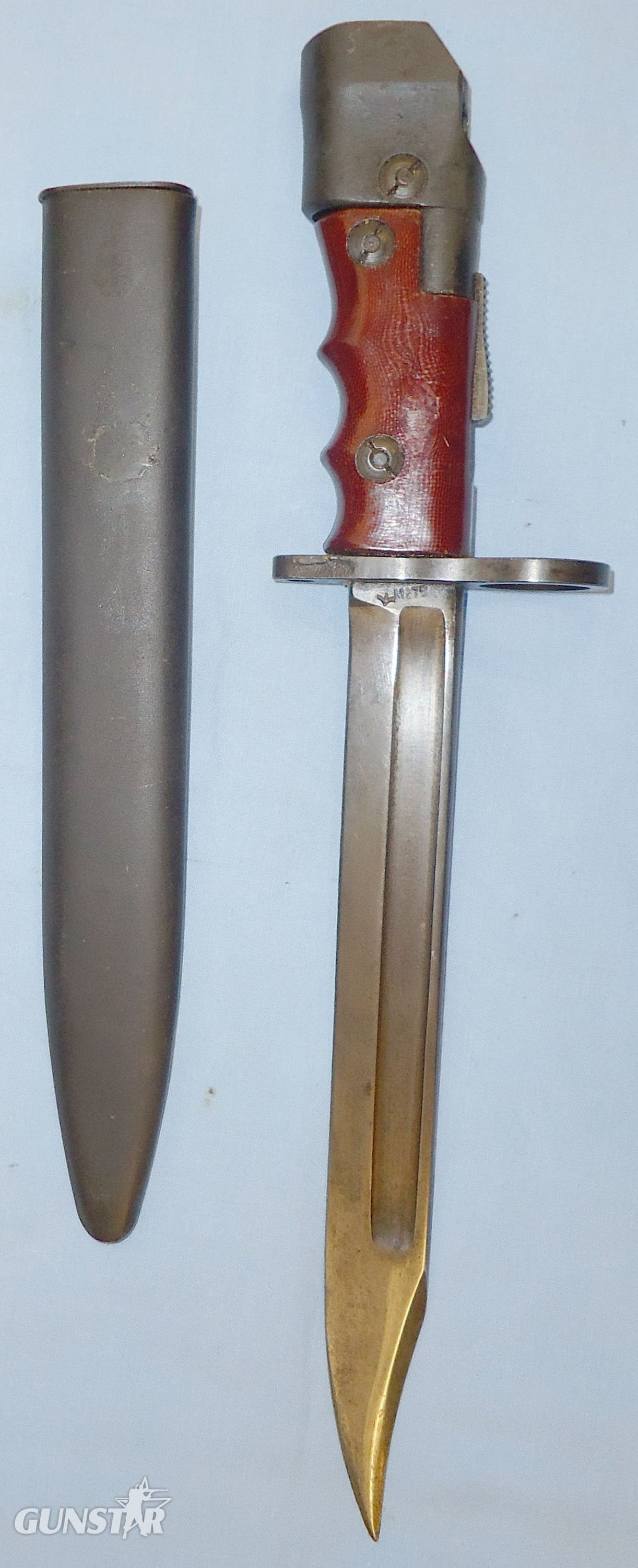  Scarce* WWI No7 MKI/L Bayonet and Scabbard. BAYO 609. Bayonet