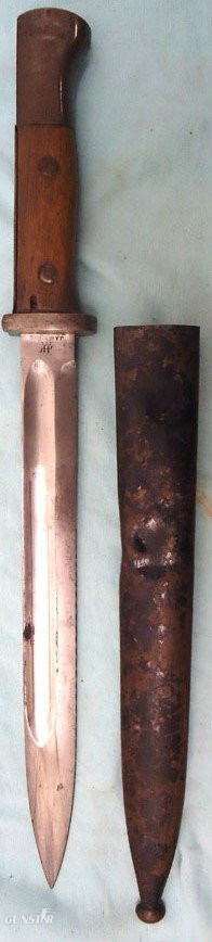 As Found WW1 (1917 Dated) German Imperial M84/98 2nd Model Bayonet, By J.A. Henckles, And Scabbard. Sn BAYO 524  Bayonet in 