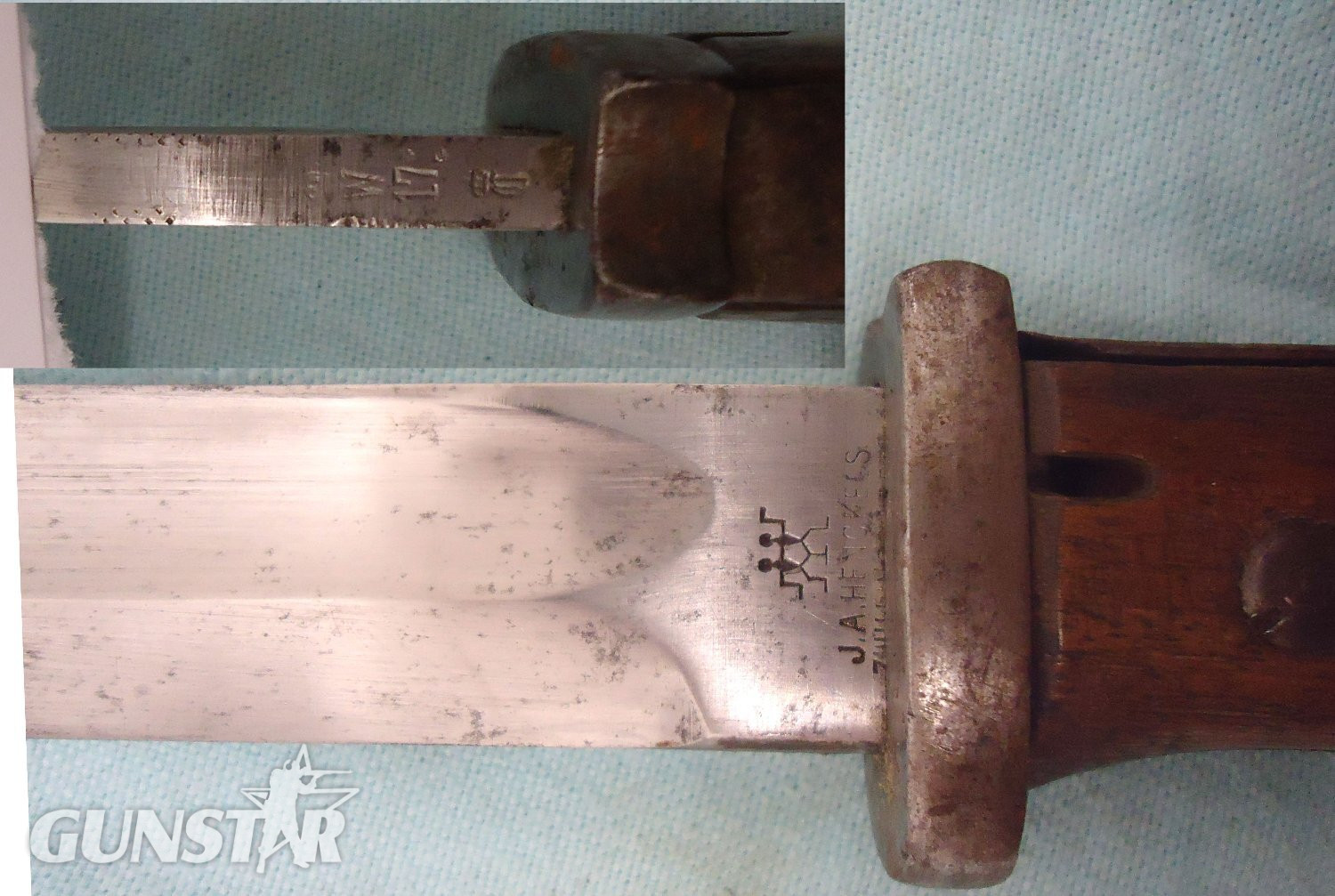  As Found WW1 (1917 Dated) German Imperial M84/98 2nd Model Bayonet, By J.A. Henckles, And Scabbard. Sn BAYO 524  Bayonet
