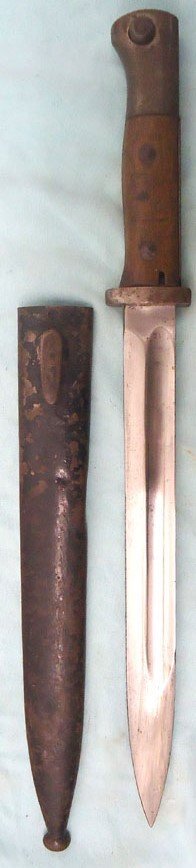 As Found WW1 (1917 Dated) German Imperial M84/98 2nd Model Bayonet, By J.A. Henckles, And Scabbard. Sn BAYO 524  Bayonet