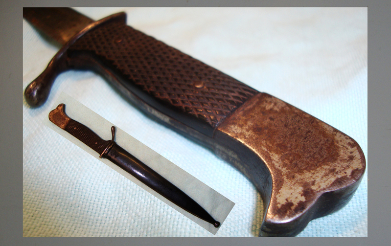 Desk Top German Miniature K98 Bayonet and Scabbard. BAYO 2611. Bayonet