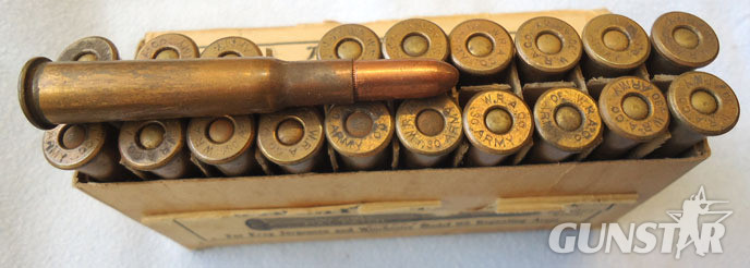 DEACTIVATED INERT. Rare 20 Round Unfired Box of .30 Army Full Patch Rounds By Wi DEACTIVATED INERT. Rare 20 Round Unfired Box of .30 Army Full Patch Rounds By Wi Antique & Militaria