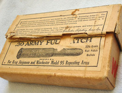 DEACTIVATED INERT. Rare 20 Round Unfired Box of .30 Army Full Patch Rounds By Wi DEACTIVATED INERT. Rare 20 Round Unfired Box of .30 Army Full Patch Rounds By Wi Antique & Militaria