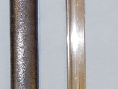 Original Exceptional Condition* 07 Pattern Hook Quillon 1909 Dated Bayonet & 1st Patt Scabbard (Matching No’s) to Kings Royal Rifles. 22115. Bayonet