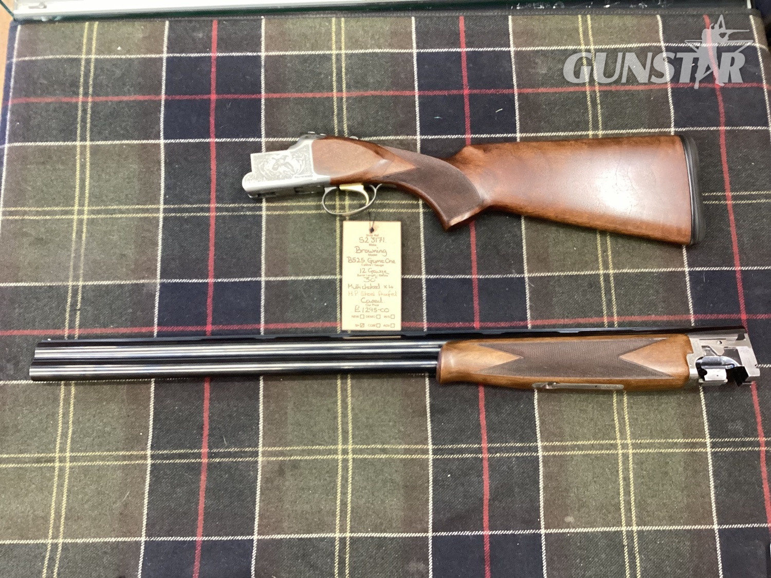 Browning B525 GAME ONE  Over and Under 12 Bore/gauge in 
