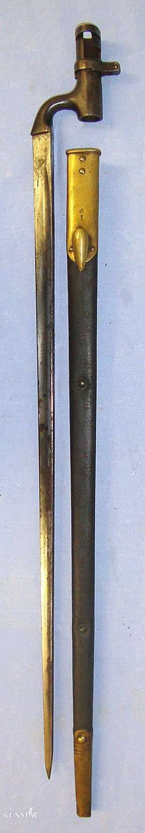 British WD 1895 Pattern Socket Bayonet For Martini Enfield .303 Calibre Service Rifles & Scabbard. BAYO 899 Bayonet in 