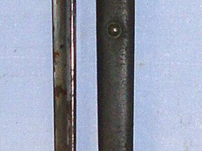 British WD 1895 Pattern Socket Bayonet For Martini Enfield .303 Calibre Service Rifles & Scabbard. BAYO 899 Bayonet