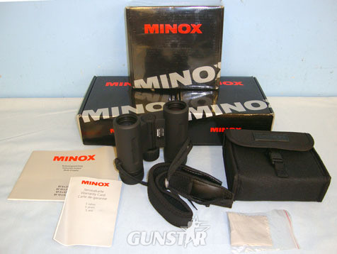Minox BF 10x 25 BR Waterproof Binoculars With Neck Strap, Carry Case, Cleaning Cloth & Sight & Optic in 