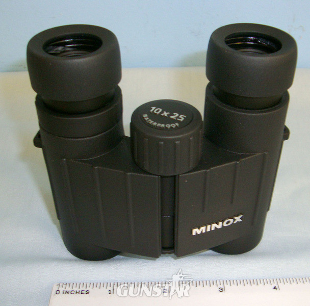 Minox BF 10x 25 BR Waterproof Binoculars With Neck Strap, Carry Case, Cleaning Cloth & Sight & Optic