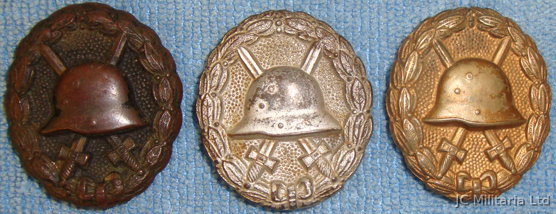 *A Set of Three German Imperial Wound Badges. BA 383. *A Set of Three German Imperial Wound Badges. BA 383. Antique & Militaria in 