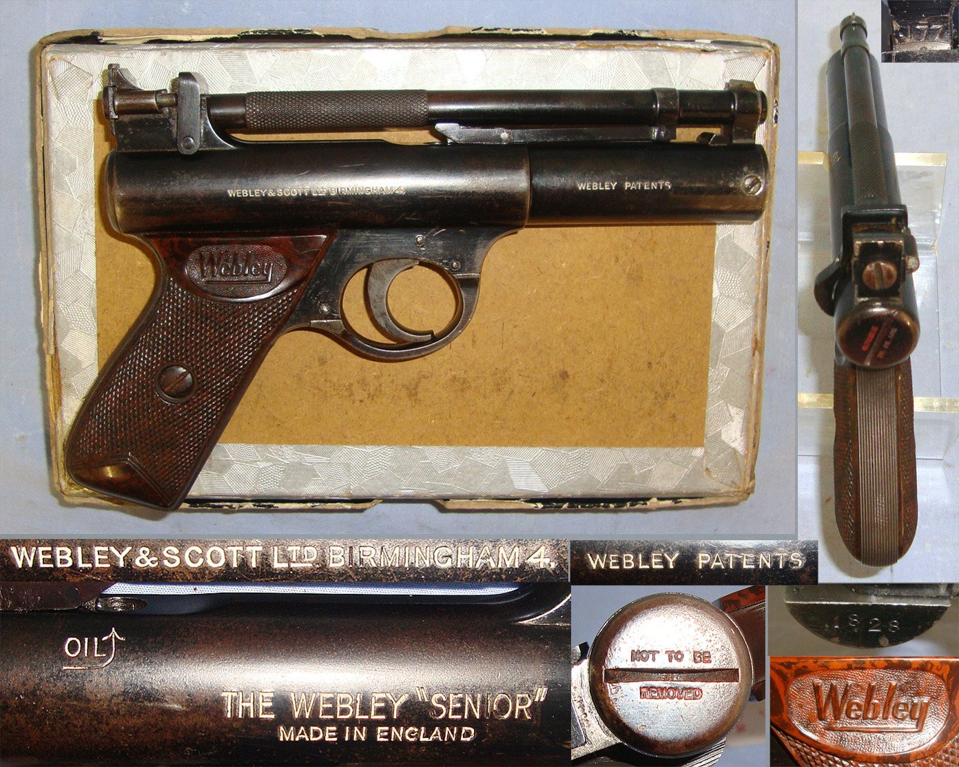 Webley & Scott With Brown Grips. AI 851  .177