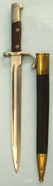 Brazilian 1908 Pattern Bayonet & Scabbard. Bayonet in 
