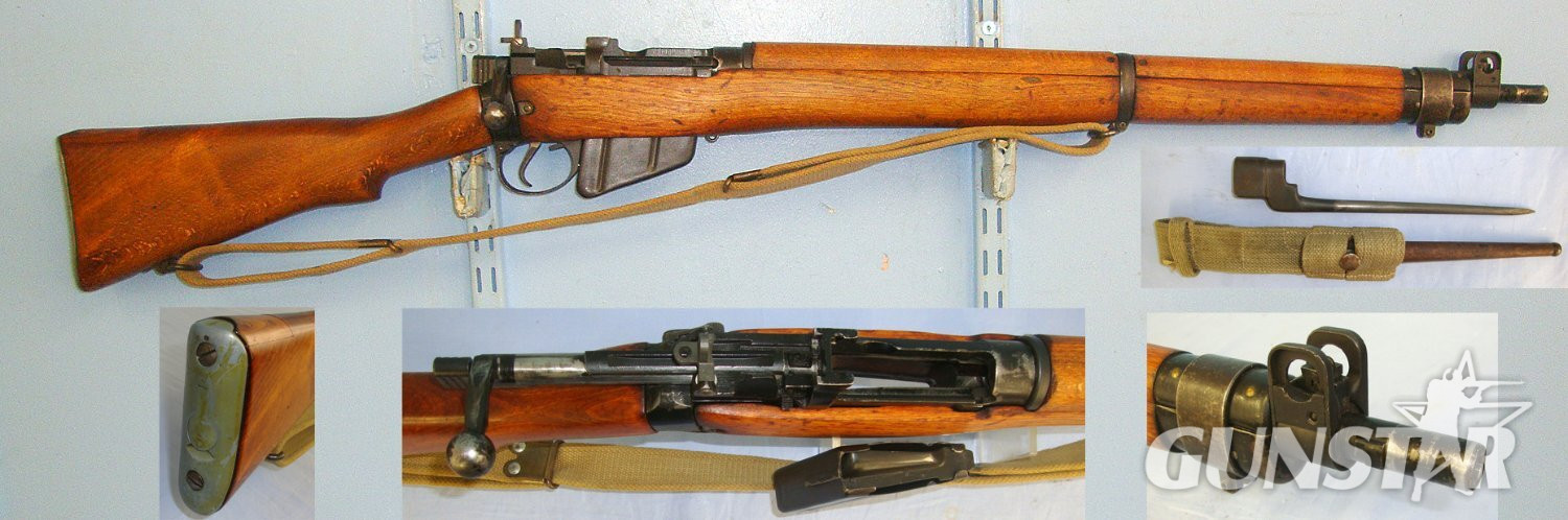 WW2 1943 British WD No.4 MK 1 Royal Ordnance Factory Fazakerley ROF(F) .303 Calibre Rifle With Sling, No.4 MK II ‘Pig Sticker’ Socket Bayonet & No. 4 MK 1 Scabbard**COCKS & DRY FIRES 1998 UK DEACTIVATION** Sn 23484:54 deactivated rifle Bolt Action None Rifle in 