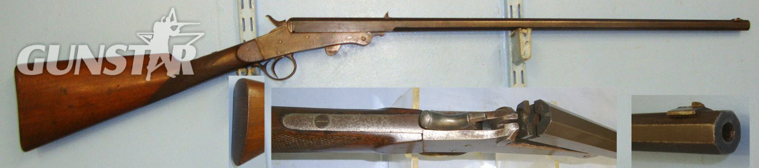 C1900 English Birmingham Crown Smokeless Proofed .32 Rim Fire Obsolete Calibre Break Action Breech Loading Single Barrel Rook Rifle  With External Hammer & Octagonal Barrel. Sn 23005 Single Shot .32 Rifle in 