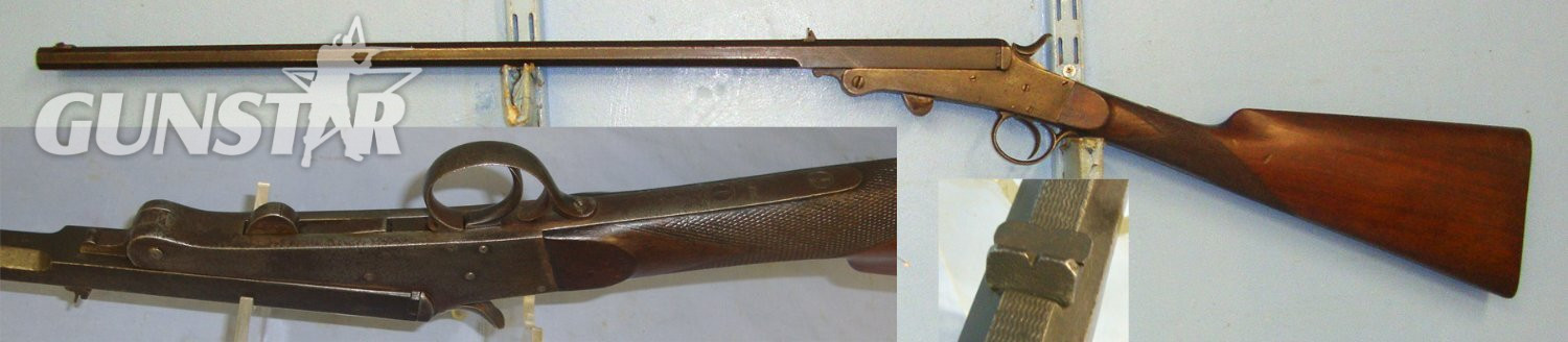  C1900 English Birmingham Crown Smokeless Proofed .32 Rim Fire Obsolete Calibre Break Action Breech Loading Single Barrel Rook Rifle  With External Hammer & Octagonal Barrel. Sn 23005 Single Shot .32 Rifle