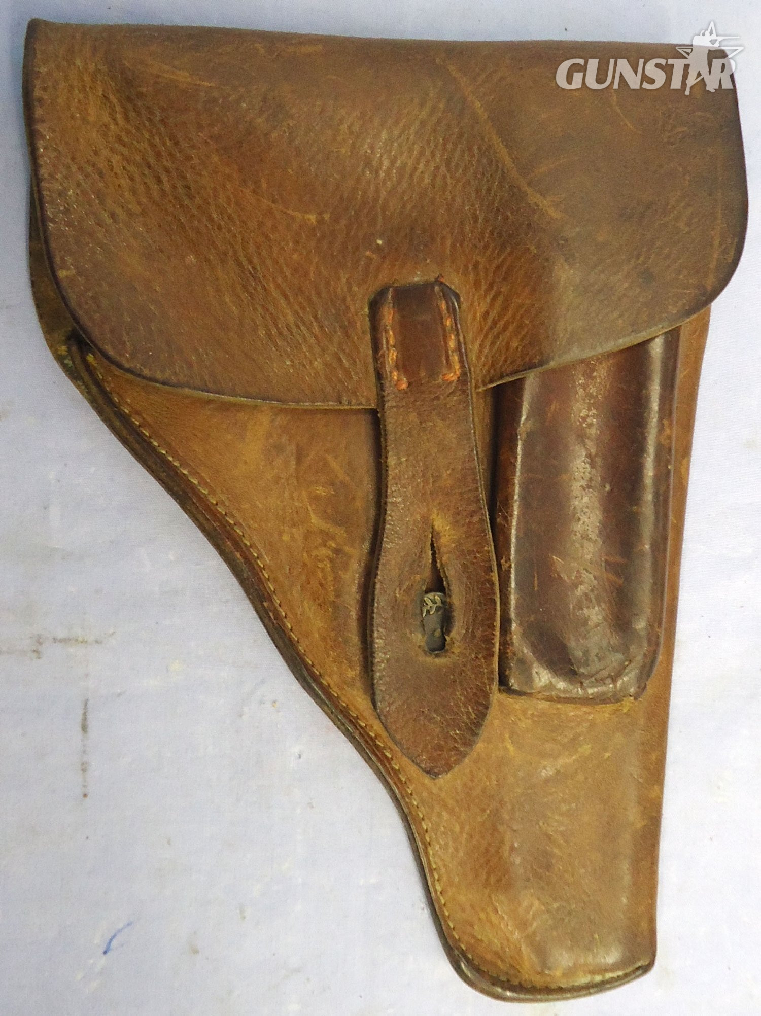 German Officers WW1 Brown Leather Holster for a Small Framed Automatic Pistol. - L 507 German Officers WW1 Brown Leather Holster for a Small Framed Automatic Pistol. - L 507 Antique & Militaria - {CATEGORY} in 