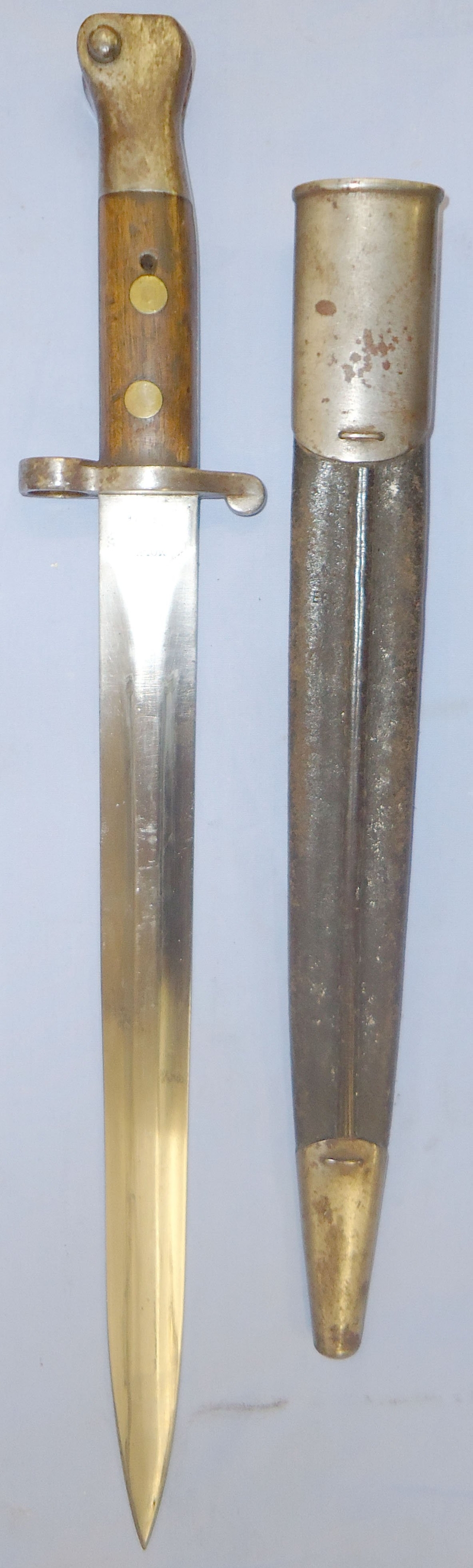  British 1888 Pattern Mark II, 2nd pattern, Lee Metford Bayonet and Scabbard by Mole. BAYO 545 Bayonet