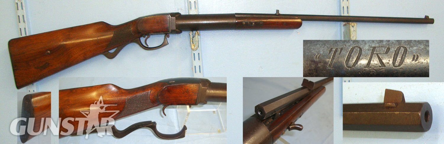 MINT BORE**Mid 1800's - Early 1900's German Oscar Will, Venuswaffenwerk ‘Toro’ .22 Calibre Smooth Bore, Bugelspanner (German: Trigger Guard Cocker) Break Barrel Gallery Air Rifle. Sn 23404 air rifle .22 in 