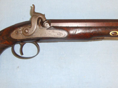 William Probin, Birmingham Percussion Holster Pistol For Cavalry Officers With Octagonal Barrel, Safety Cat 16 Bore/gauge Muzzleloader