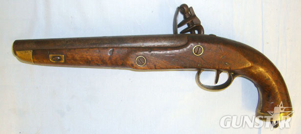 Lepage (Liège) .700 Calibre Flintlock British Royal Navy / Merchant Navy Sea Service Pistol Wit  Muzzleloader