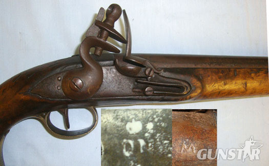  Lepage (Liège) .700 Calibre Flintlock British Royal Navy / Merchant Navy Sea Service Pistol Wit  Muzzleloader
