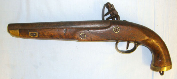 Lepage (Liège) .700 Calibre Flintlock British Royal Navy / Merchant Navy Sea Service Pistol Wit  Muzzleloader