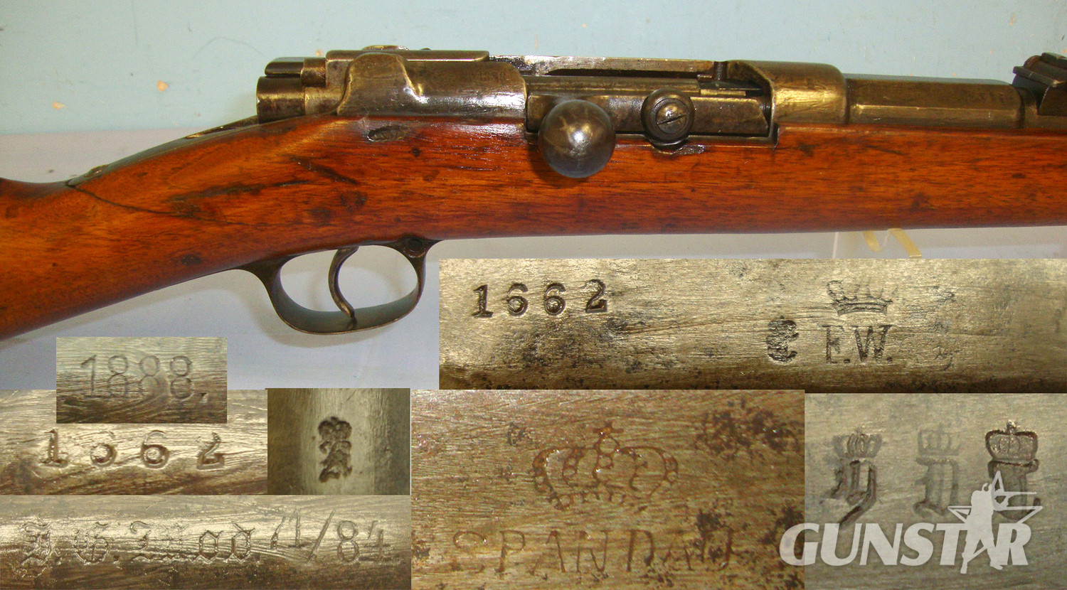 Spandau Imperial Arsenal 11.15 x 60R Obsolete Calibre Tube Magazine Bolt Action. Sn 21122 Bolt Action 11 mm Rifle