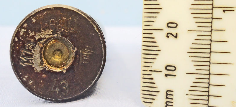 INERT DEACTIVATED. WW2, 1943 dated German 20 mm MK151/20 (20x82) Armour Piercing Tracer (APT) Cannon Round. - O 1870 INERT DEACTIVATED. WW2, 1943 dated German 20 mm MK151/20 (20x82) Armour Piercing Tracer (APT) Cannon Round. - O 1870  Other Ammunition