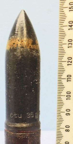  INERT DEACTIVATED. WW2, 1943 dated German 20 mm MK151/20 (20x82) Armour Piercing Tracer (APT) Cannon Round. - O 1870 INERT DEACTIVATED. WW2, 1943 dated German 20 mm MK151/20 (20x82) Armour Piercing Tracer (APT) Cannon Round. - O 1870  Other Ammunition
