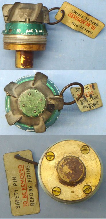 INERT DEACTIVATED. British, Royal Navy, MINT, WW2, Unfired, 1942 Dated, Number 720 Mark IV/N (Navy) Rocket Nose Fuze. Sn - 22326:4 INERT DEACTIVATED. British, Royal Navy, MINT, WW2, Unfired, 1942 Dated, Number 720 Mark IV/N (Navy) Rocket Nose Fuze. Sn - 22326:4  Other Ammunition