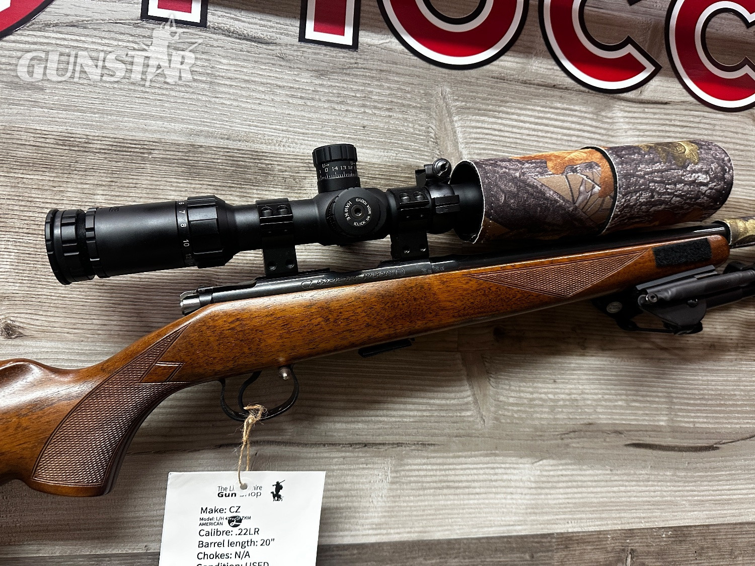  CZ 452-2E ZKM American Bolt Action .22 Long Rifle (.22 LR) Rifle