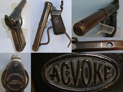RARE**Boxed, 1946-1956 .177 Calibre, Accles & Shelvoke Ltd, 'Acvoke' Break Action Air Pistol. Sn 23484:53 air pistol .177
