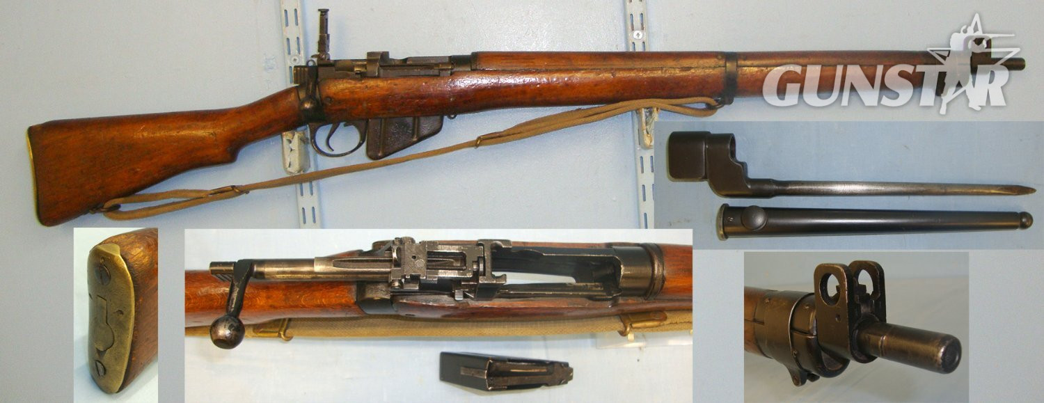 Royal Ordnance Factory, Fazakerley With Sling, No.4 MK II ‘Pig Sticker’ Socket Bayonet & Scabbard**2008 UK DEACTIVATION CERTIFICATED** Sn 21681:7 Bolt Action None Rifle in 