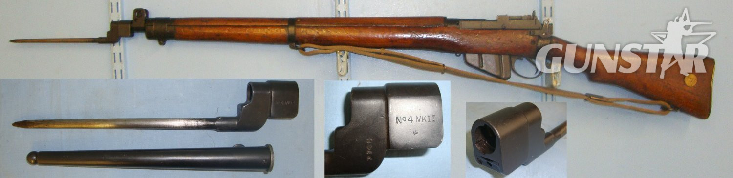  Royal Ordnance Factory, Fazakerley With Sling, No.4 MK II ‘Pig Sticker’ Socket Bayonet & Scabbard**2008 UK DEACTIVATION CERTIFICATED** Sn 21681:7 Bolt Action None Rifle