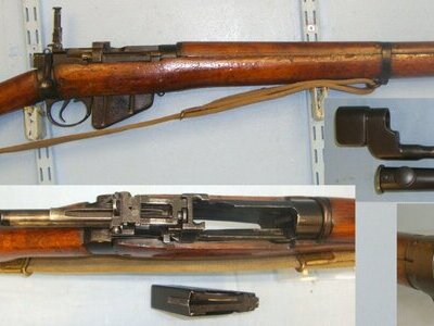 Royal Ordnance Factory, Fazakerley With Sling, No.4 MK II ‘Pig Sticker’ Socket Bayonet & Scabbard**2008 UK DEACTIVATION CERTIFICATED** Sn 21681:7 Bolt Action None Rifle