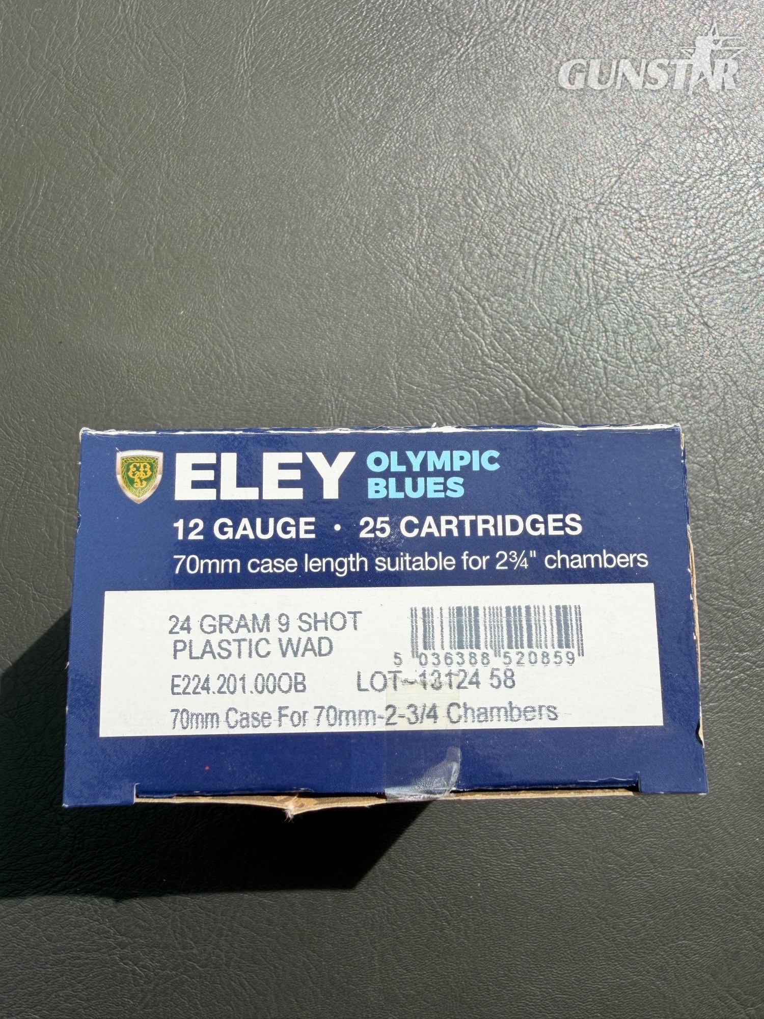Eley (UK) 12G Olympic Blues Plastic  Cartridges