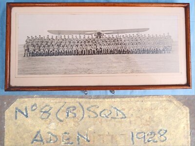 Royal Air Force, Number 8 Squadron Photograph, Dated 1928 of its Deployment to the Unrest In Aden. - MISC 832 Royal Air Force, Number 8 Squadron Photograph, Dated 1928 of its Deployment to the Unrest In Aden. - MISC 832 Antique & Militaria