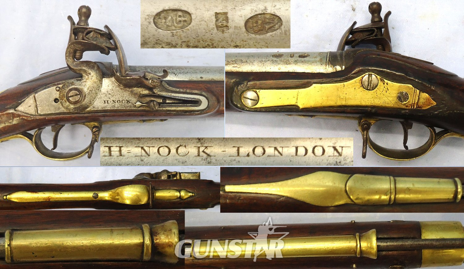  Rare, c.1780 Ex Warwick Castle Collection, H Nock London, Flintlock Brown Bess Antique Musket. Sn 23478:96 Rare, c.1780 Ex Warwick Castle Collection, H Nock London, Flintlock Brown Bess Antique Musket. Sn 23478:96 Single Shot Obsolete Rifle