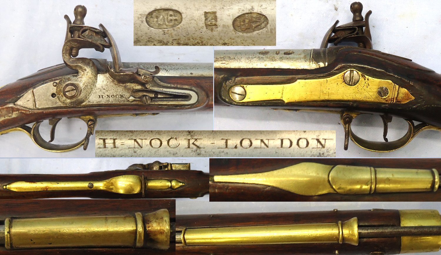  Rare, c.1780 Ex Warwick Castle Collection, H Nock London, Flintlock Brown Bess Antique Musket. Sn 23478:96 Rare, c.1780 Ex Warwick Castle Collection, H Nock London, Flintlock Brown Bess Antique Musket. Sn 23478:96 Single Shot Obsolete Rifle
