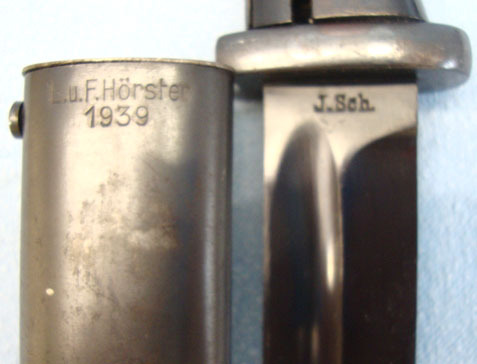  M1884/98 Bayonet & Scabbard.  Bayonet