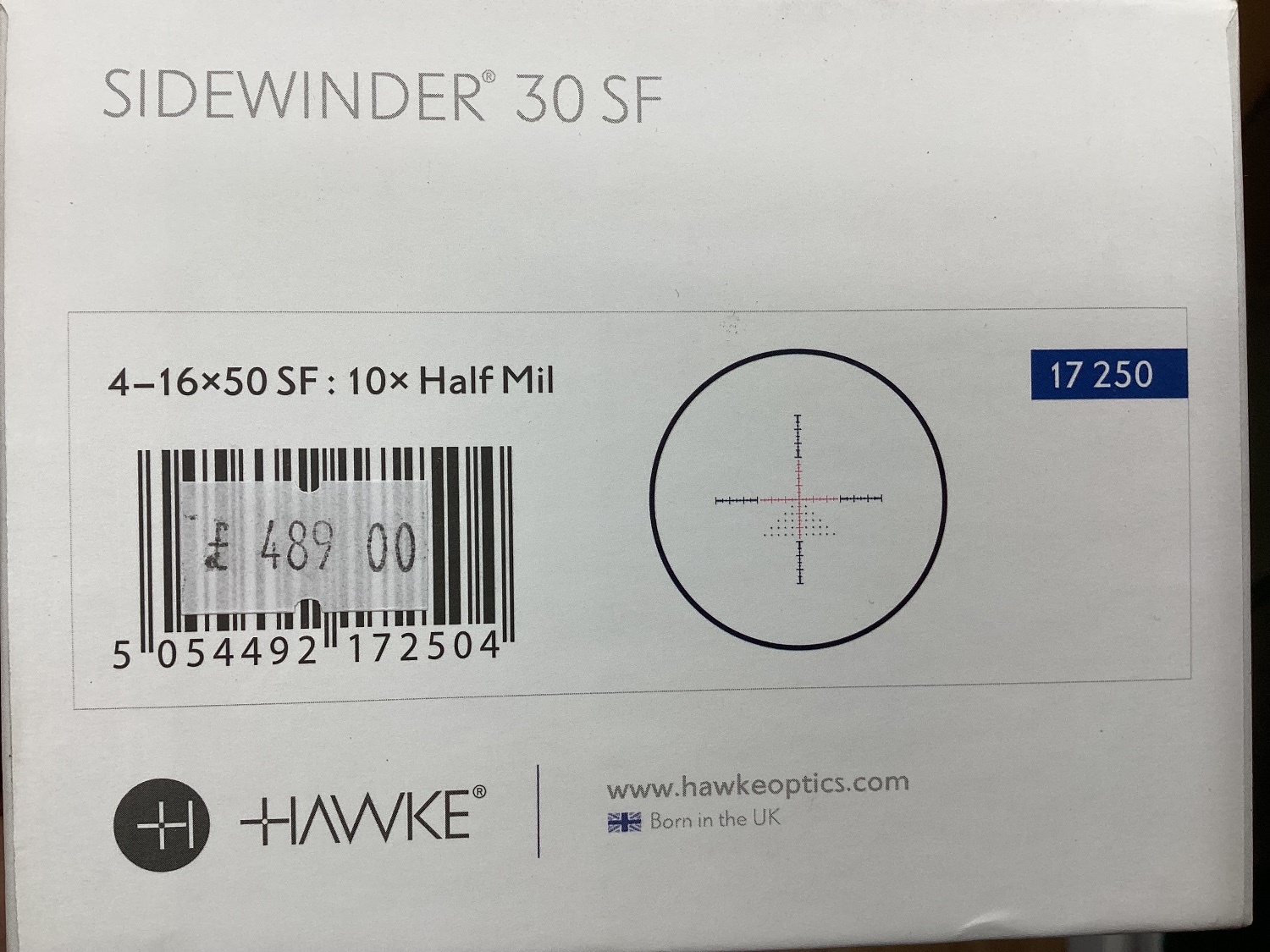 Hawke HAWKE SIDEWINDER 4-16X50 : 10X HALF MIL (NEW). Sight & Optic