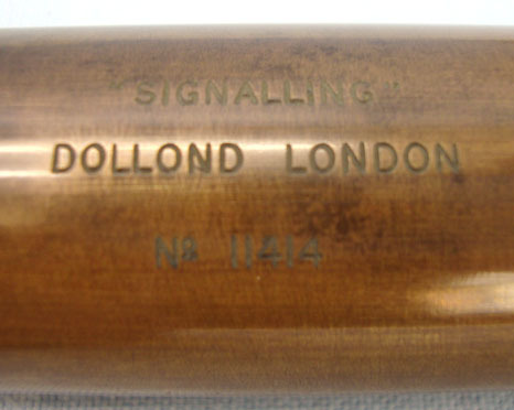  Dollond, London 3 Draw 'Signalling' No 11414 Brass Telescope With Interchangable Eye Piece Lens  Sight & Optic