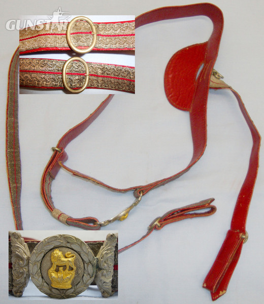 Rare* Victorian British Infantry Officers Full Dress Sword Belt. 19966:40. Rare* Victorian British Infantry Officers Full Dress Sword Belt. 19966:40. Antique & Militaria