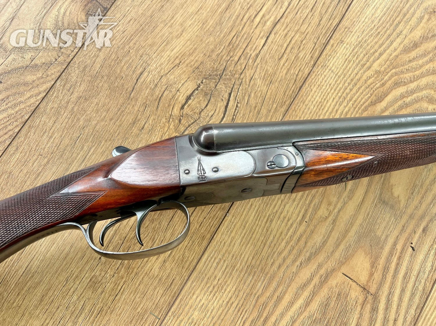 BSA 12g SxS 28" Double trigger, Ejector.  14.5' stock. Fixed choke- 1/4--1/2  good condition Side By Side 12 Bore/gauge in 
