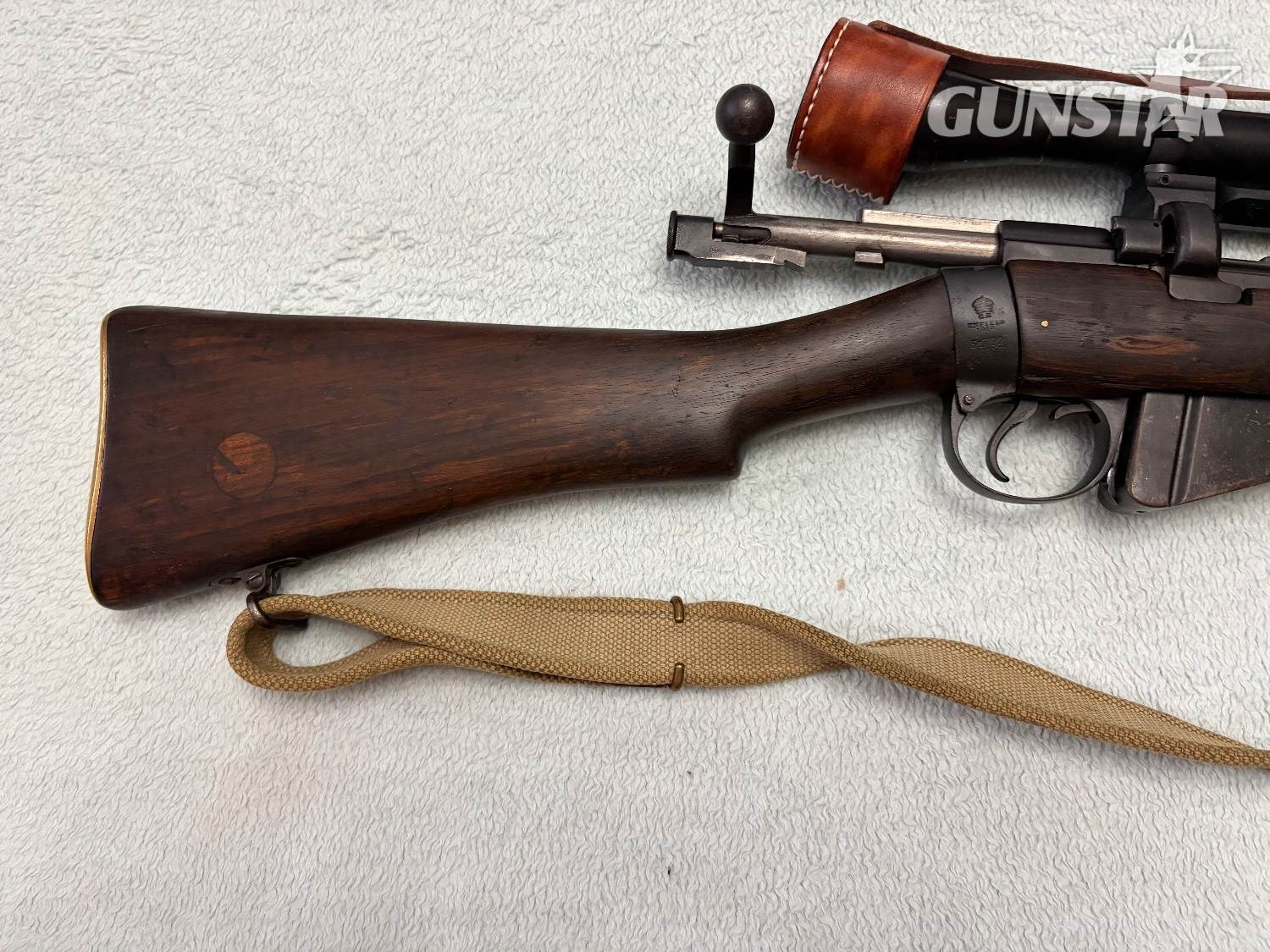 Lee Enfield No 4  Bolt Action .22 Long Rifle (.22 LR) Rifle - {CATEGORY} in 