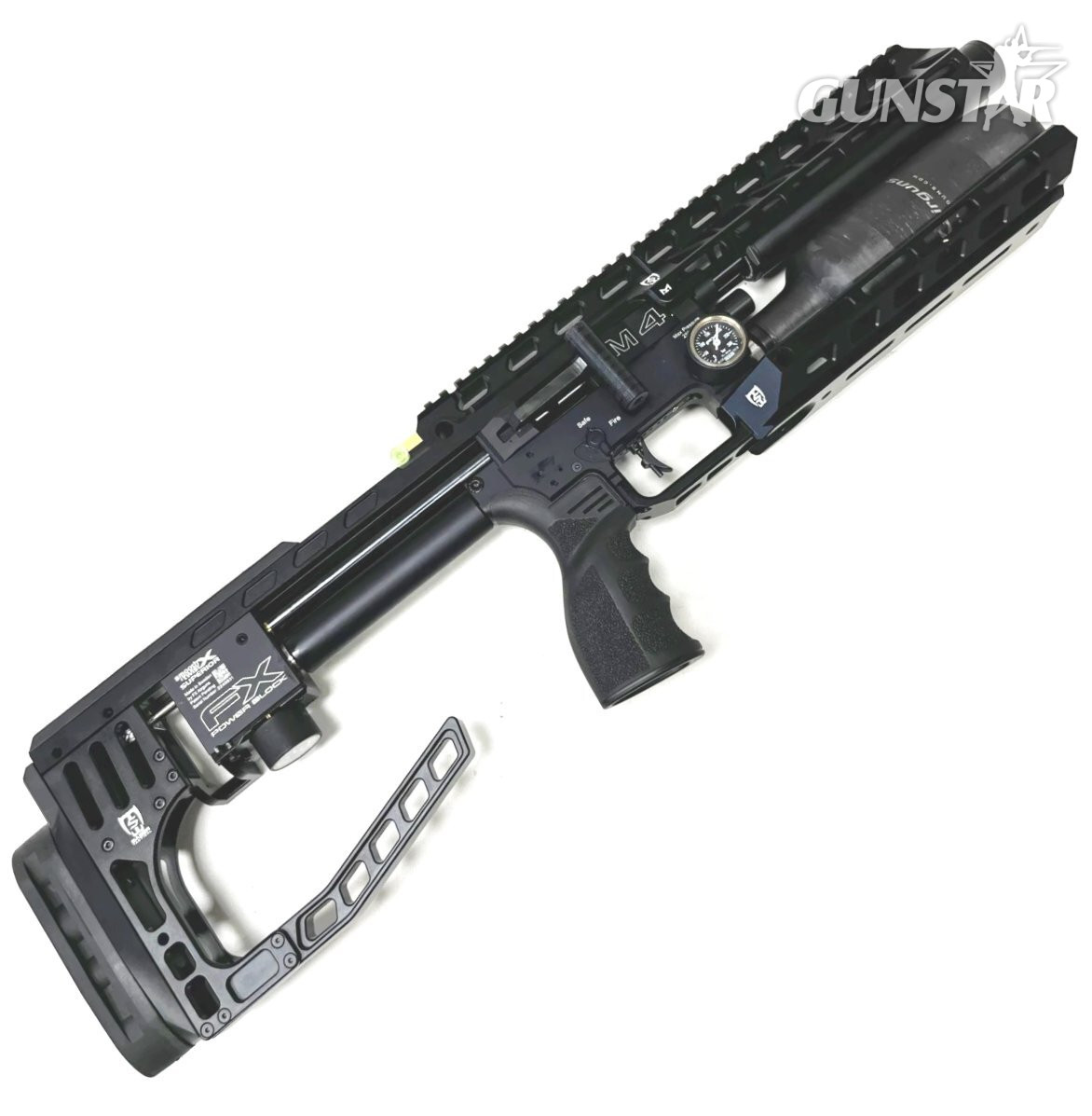FX Airguns FX Airguns Impact M4 Micro Black .22 Saber Tactical & DonnyFL Package Deal .22 in 