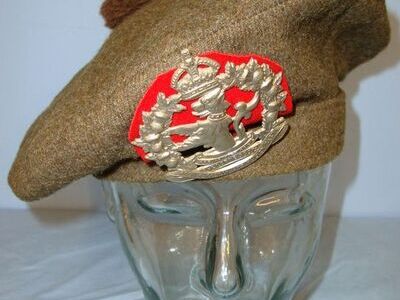 Canadian Scottish, Lorne Scots Regiment Tam O Shanter Bonnet War Dept Marked By  WW2 1942 Canadian Scottish, Lorne Scots Regiment Tam O Shanter Bonnet War Dept M Clothing